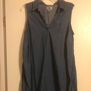 Sleeveless denim dress from Old Navy